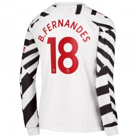 Manchester United Fodboldtrøjer Bruno Fernandes 18 3. sæt 2020/21 Langærmet